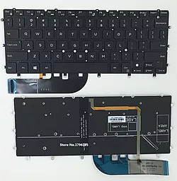 Клавіатура для ноутбуку Dell Inspiron 7347 7348 без рамки підсвітка клавіш чорна