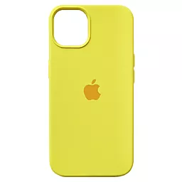 Чехол Silicone Case Full для Apple iPhone 14 Flash Lime