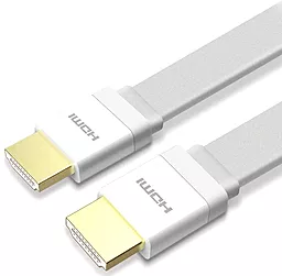 Відеокабель Veron HDMI Slim High-Speed with Ethernet V2.0 5 m White