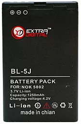 Аккумулятор Nokia BL-5J / BMN6277 (1250 mAh) ExtraDigital