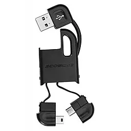 USB Кабель Scosche flipSYNC II USB mini & micro USB Black (USBMM2) - мініатюра 2