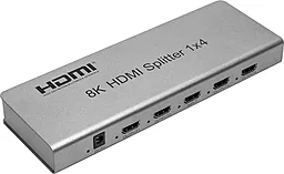 Видео сплиттер PowerPlant HDMI 1x4 v2.1 8k 60hz gray (CA914203)