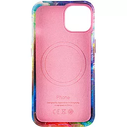 Кожаный чехол Colour Splash with MagSafe для Apple iPhone 12 Pro Max (6.7") Pink / Blue - миниатюра 2