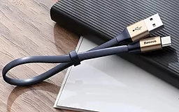 Кабель USB Baseus Simple HW 40w 0.23m USB Type-C cable gold/black (CATMBJ-BV3) - миниатюра 7