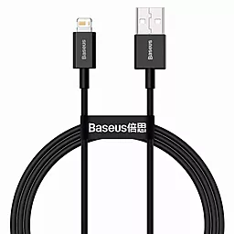 Кабель USB Baseus Superior Series Fast Charging 2.4A 2M Lightning Cable Black (CALYS-C01)
