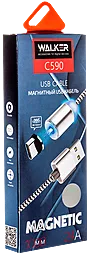 Кабель USB Walker C590 Magnetic Lightning Cable  Black - миниатюра 2