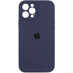 Чехол Silicone Case Full Camera Protective для Apple iPhone 12 Pro Midnight Blue