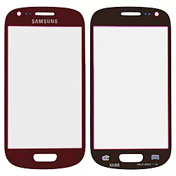 Корпусне скло дисплея Samsung Galaxy S3 mini I8190 (original) Red