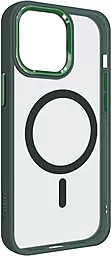 Чехол Epik Color Clear Case with Magsafe Apple iPhone 13 Pro Max Green - миниатюра 2