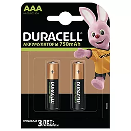 Аккумулятор Duracell AAА (LR03) 750mAh Ni-Mh 2шт (81472315)