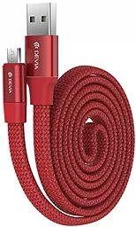 Кабель USB Devia Ring Y1 2.4A 0.8M micro USB Cable Red