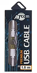 Кабель USB Atcom 1.8M Mini USB Cable White - миниатюра 2