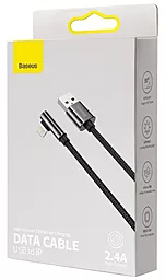 Кабель USB Baseus Legend Series Elbow Fast Charging 2.4A 2M Lightning Cable Black (CALCS-A01) - миниатюра 4