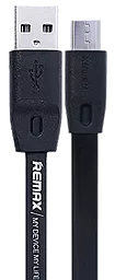 Кабель USB Remax Full Speed 2M micro USB Cable Black (RC-001m)