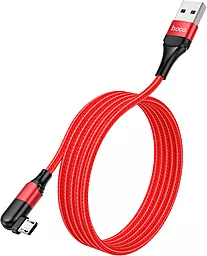 Кабель USB Hoco U100 Orbit micro USB Cable Red - миниатюра 3