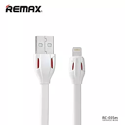 Кабель USB Remax Laser Cobra Lightning Cable White (RC-035i) - миниатюра 2