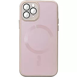 Чехол Epik TPU+Glass Sapphire Midnight with MagSafe для Apple iPhone 12 Pro Pink Sand
