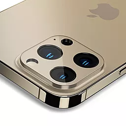 Защитное стекло Spigen на камеру для Apple iPhone 13 Pro/ 13 Max - Optik camera lens (2шт) Gold (AGL04034) - миниатюра 3