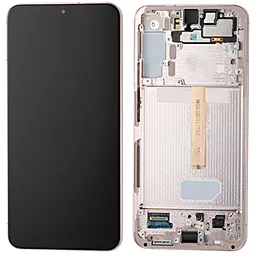 Дисплей Samsung Galaxy S22 Plus S906 с тачскрином и рамкой, сервисный оригинал, Pink Gold