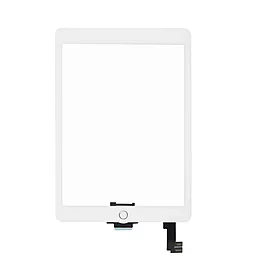 Сенсор (тачскрин) Apple iPad Air 2 (A1566, A1567, полный комплект с кнопкой Home) (original) White
