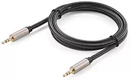 Аудио кабель Ugreen AV125 AUX mini Jack 3.5mm M/M Cable 0.5 м gray (10601) - миниатюра 2