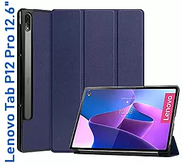 Чехол для планшета BeCover Smart Case для Lenovo Tab P12 Pro TB-Q706F 12.6" Deep Blue (708321) - миниатюра 2