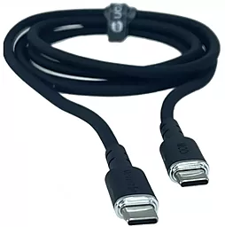 Кабель USB PD Veron CC07 Silicon 100w 5a 2m USB Type-C - Type-C cable black - миниатюра 3