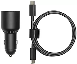 Автомобильное зарядное устройство с быстрой зарядкой DJI portable car charger 65W USB-C-A Black (CCX260-65)
