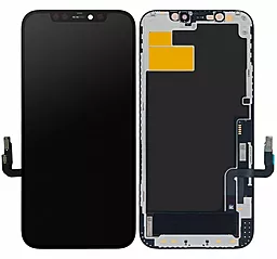 Дисплей Apple iPhone 12, iPhone 12 Pro з тачскріном і рамкою, (OLED), Black