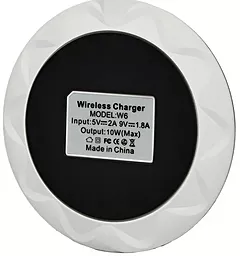 Беспроводное (индукционное) зарядное устройство Awei W6 White - миниатюра 4