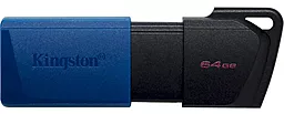 Флешка Kingston 2 x 64 GB DataTraveler Exodia M USB 3.2 Blue (DTXM/64GB-2P) - миниатюра 3