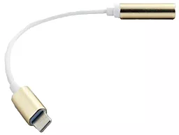 Аудио-переходник EasyLife Lightning to 3.5 mm Headphone Jack Adapter Gold - миниатюра 3
