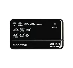 Кардрідер Grand-X multi All-in-One 64Gb to 2Tb SDXC (CRX05Black) Black