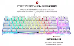 Клавиатура Motospeed K87S RGB USB ENG, UKR, RUS Outemu Red (mtk87smr) - миниатюра 2