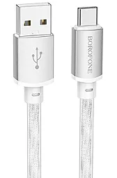 Кабель USB Borofone BX95 12w 3a USB Type-C cable Silver