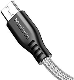 Кабель USB McDodo Warrior Series 12W 2.4A micro USB Cable Grey (CA-5161) - миниатюра 4