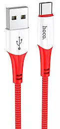 Кабель USB Hoco X70 Ferry USB 3A Type-C Cable Red