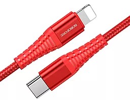 Кабель USB PD Borofone BU27 3A USB Type-C - Lightning Cable Red - миниатюра 2