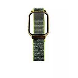 Ремінець Apple Watch Nylon with protective case 38/40/41mm Green/Yellow