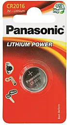 Батарейки Panasonic CR2016 1 шт (CR-2016EL/1B) 3 V