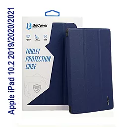 Чехол для планшета BeCover Tri Fold Soft TPU Silicone для Apple iPad 10.2" 7 (2019), 8 (2020), 9 (2021) Deep Blue (706882)