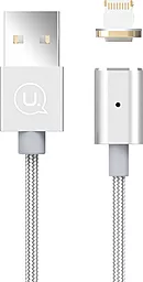 Кабель USB Usams U-Link Magnetic Lightning Cable  Silver (US-SJ132)