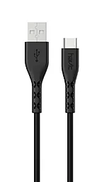 Кабель USB Havit HV-H68 1.8M USB Type-C Cable Black