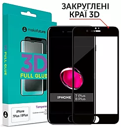Защитное стекло MAKE 3D Apple iPhone 7 Plus, iPhone 8 Plus Black (MG3DAI7P/8PB)