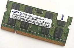 Оперативная память для ноутбука Samsung 2GB SO-DIMM DDR2 667MHz (M470T5663EH3-CE6_)