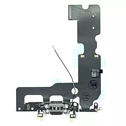 Нижний шлейф Apple iPhone 7 Plus с разъемом зарядки, наушников и микрофоном Original Black - миниатюра 2