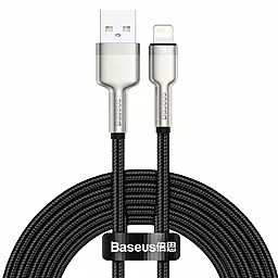 Кабель USB Baseus Cafule Series Metal 2.4A 2M Lightning Cable  Black (CALJK-B01)