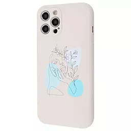 Чохол Wave Minimal Art Case with MagSafe для Apple iPhone 12 Pro Max Beige/Flower Girl
