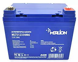 Акумуляторна батарея Merlion 12V 33Ah FOR TESLA AGM (MLTS12330M6)