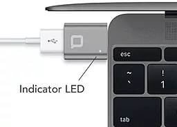OTG-переходник Nonda USB 3.0 to USB-C Space Grey - миниатюра 5